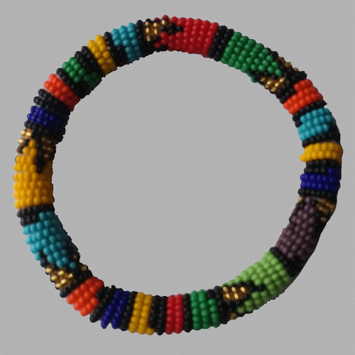 African Zulu Bracelets , Colorful Beaded Bracelets, African Beaded
